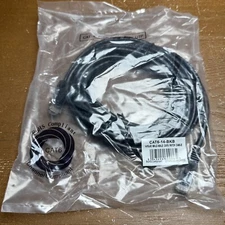 Lynn Electronics CAT6-14-BKB 14 FT. RJ45 Male-Male CAT6 Patch Cable Black