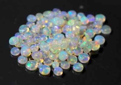 10 Pcs Natural Multi Flash Ethiopian Opal Beads 4 to 5 mm Welo Fire Opal Stone