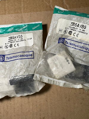 Telemecanique ZB5AVB5 Light Block with Collar Lamp Module Lot of 2