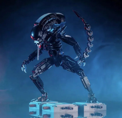 Alien Xenomorph maßgeschneidertes Baustein-Set