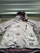 Simms Jacket Women's Purple Nylon Ski Snowboard Hooded Winter Coat Size Xl
