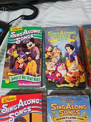 Disney's Sing Along Songs LOT OF 8 | eBay