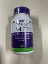 Natrol 5-HTP Mood & Stress Relief 50mg 30 Capsules Expires 1/31/25 Free US Ship