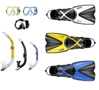 Mares X-One Schnorchelset mit Mares X-Vision Gr. 35-47 versch. Farben ABC-Set
