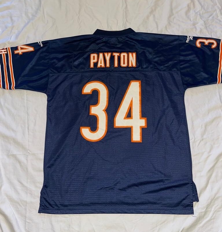 Walter Payton #34 Reebok Chicago Bears Jersey Men's Extra Large NFL  Football XL