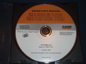 Case tr320 operator manual