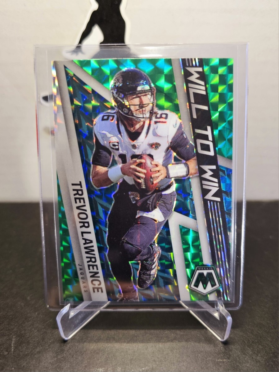 TREVOR LAWRENCE 2022 Panini Mosaic 🏈 WILL TO WIN Green Mosaic