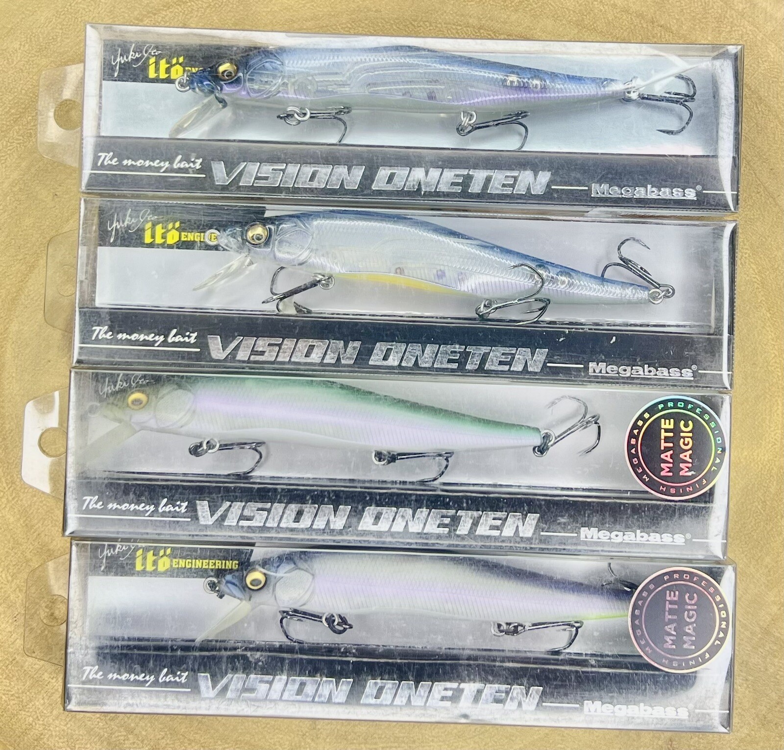 Megabass (Lot Of 4) Ito Vision OneTen & (Matte Series) Suspending Jerkbaits, NWT - Image 12