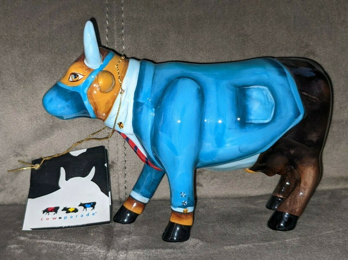 Cow Parade Dr. Moo D Brown figurine Westland Giftware 2006 #7358