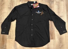 NASCAR Kevin Harvick 29 GM Goodwrench Black Service Vintage Button Shirt XL New
