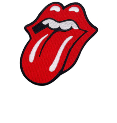 Rolling Stones 舌ロゴ パッチ 2002年製 THE ROLLING STONES - TONGUE LOGO - EMBROIDERED PATCH - BRAND NEW