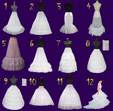LadyMYP&copy; RESTPOSTEN Reifrock  2Ringe 3Ringe 4Ringe 5Ringe, ohne/mit Schleppe