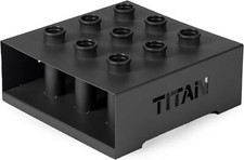 Titan Fitness 5 Barbell Holder, Vertical Olympic Sized Bar 12" x 12" Compact