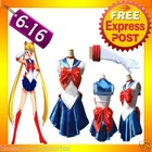 G33 Sailor Moon Costume Cosplay Uniform Fancy Dress Up Sailormoon Outfit & Glove