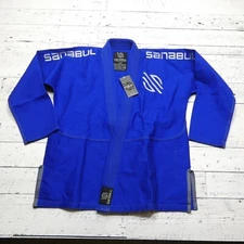 Sanabul Brazilian Jiu Jitsu Gi Jacket Top Size A1 Blue NEW NWT Martial Arts