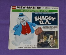vintage Disney's THE SHAGGY D.A. VIEW-MASTER REELS packet with booklet
