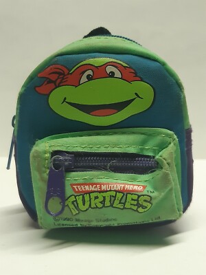 1990 TEENAGE MUTANT HERO TURTLES Mini zaino Vintage Originale Raro