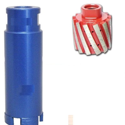 2'' Zero Tolerance Diamond grinding sink hole Drum 1 1/4'' Core Bit stone Concrete