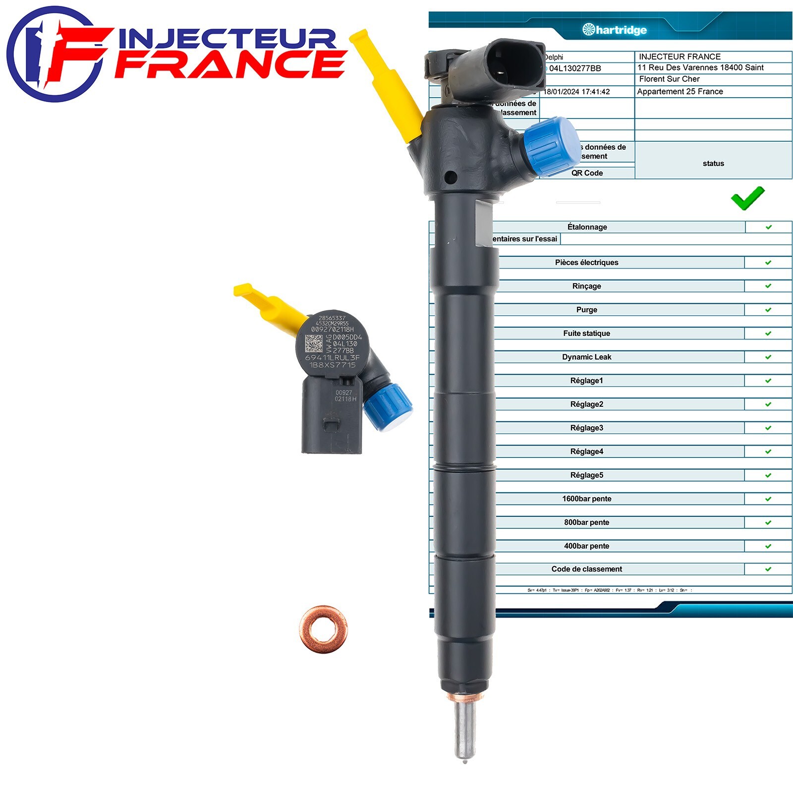 04L130277BB Delphi Injecteur MAN TGE VW Crafter California T6 2.0 TDI 28565337