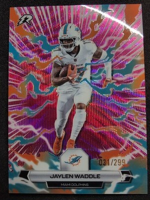 2025 Topps Resurgence Jaylen Waddle Magenta Surge /299 Miami Dolphins #62