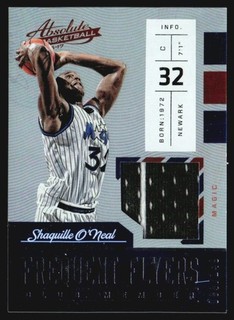 2016 17 Absolute Frequent Flyer Materials GAME WORN 90/149 Shaquille O'Neal TM2