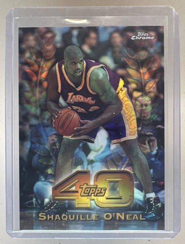 Shaquille O'Neal 1997 Topps Chrome #T40-30 40 Refractor