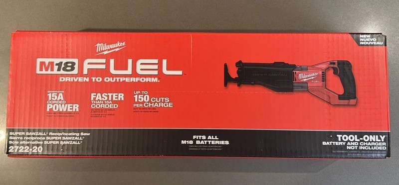 Milwaukee M18 FUEL SUPER SAWZALL 18V Reciprocating Saw - Red (2722-20)