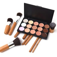 15-Farben Schminkset Mit 11 Pinseln - Lidschatten-Palette, Concealer Und Makeup