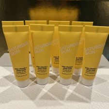 8x Saturday Skin YUZU Vitamin C Sleep Mask .27oz/8ml each