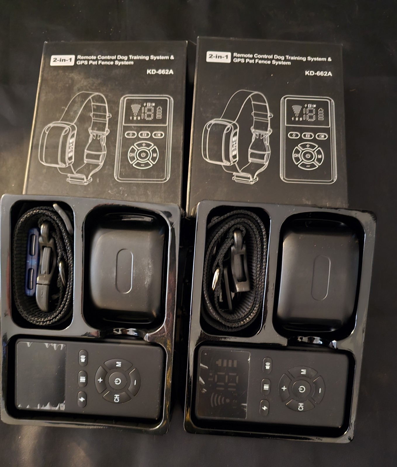 W/ Remote, Waterproof Rechargeable Collar