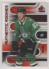 2022 Upper Deck SP Game Used Authentic Rookies Red 133/225 Fredrik Karlstrom 2d8