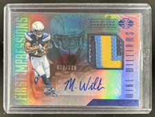 2017 Illusions Mike Williams RC Jersey Blue First Impression Auto #/100