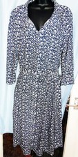 💕RUPERT & BUCKLEY Summer Shirt Dress ~ Navy/White ~ UK 18 EU 46 ~ D0504 💕