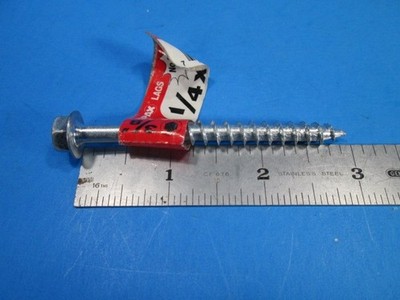 SPAX Lag Screw 1/4 x 3  - Steel w/ Zinc Coating, Hex Head, Qty 8 *Free Shipping*