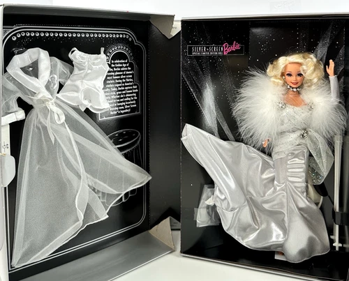 Vintage Barbie Silver Screen LE FAO Schwarz #11652, NRFB 1993, extra clothes