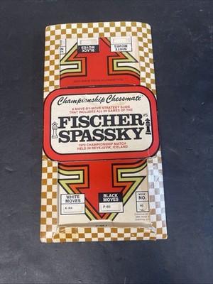 Championship Chessmate Fischer vs Spassky Move Strategy Slide 20 Games- 1972