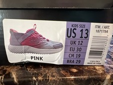 Skechers Kids Hands Free Swift Fit Shoes, Pink, Kids Size 13, 19 CM