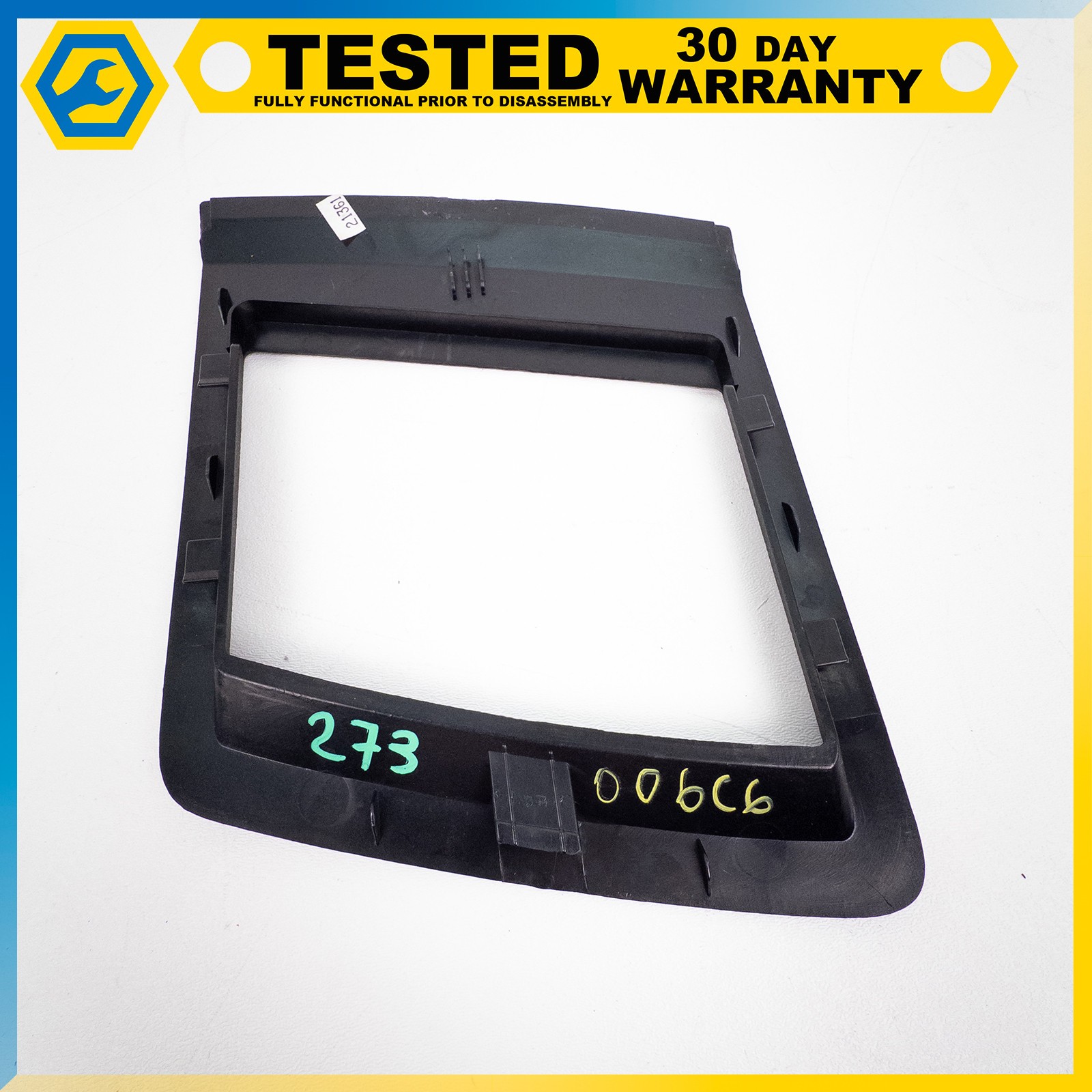 05-13 CHEVROLET CORVETTE C6 HEADS UP DISPLAY HUD BLACK EBONY BEZEL TRIM OEM