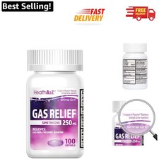 Natural Gas Relief - 250mg Simethicone Softgels  100 Count for Effective Relief