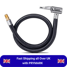 Motorcycle Car Bike Tyre Inflator Hose MTB Air Pump Extension Tube Adapter