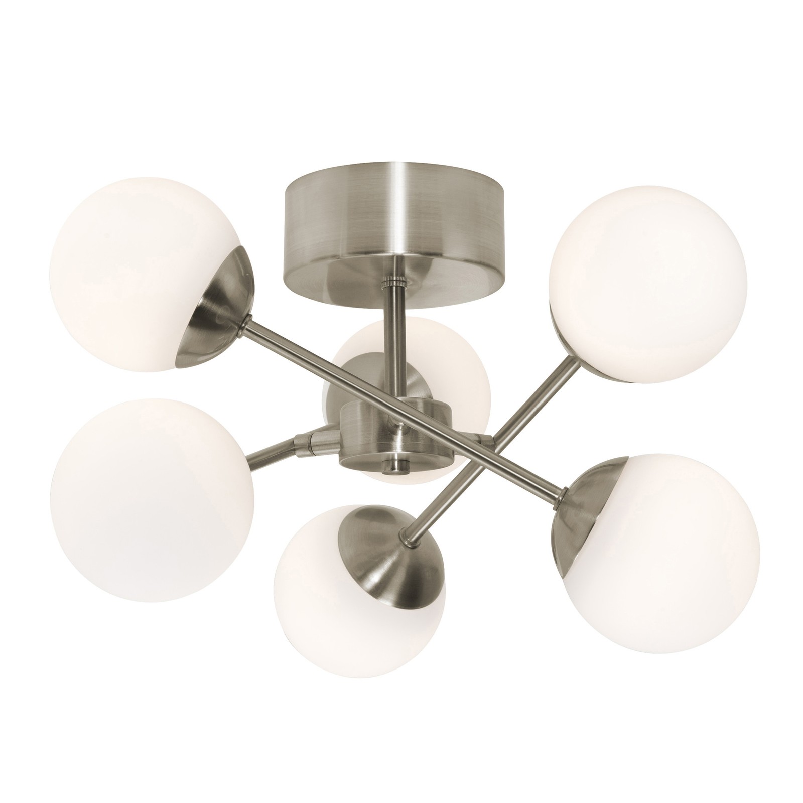 AFX PRLC16L30D1 16 Inch Nickel LED Semi-Flush Ceiling Light Fixture