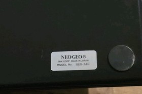 Neo Geo AES Gold System; 2 Controllers, and Cables