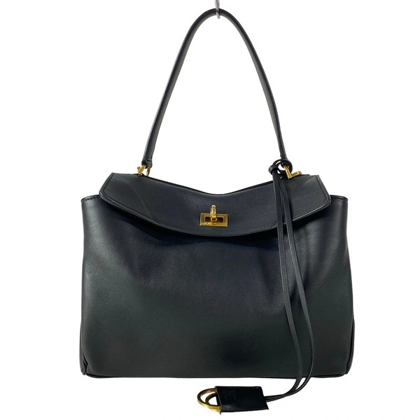 BALENCIAGA Rodeo Small 789779 Black Leather Handbag