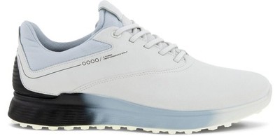 NEW MENS ECCO S-Three GORE-TEX Golf Shoes, Size 7-7.5 (EU 41), WHITE/AIR/BLUE