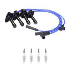 NGK 7mm Wire Set 4 Ruthenium Spark Plug Kit For Subaru Legacy 2.5 4H 1997-1999