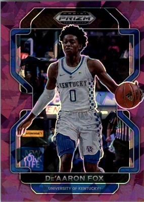 2022-23 Panini Prizm Draft Picks Prizms Purple Ice #11 De'Aaron Fox /149 - BSK