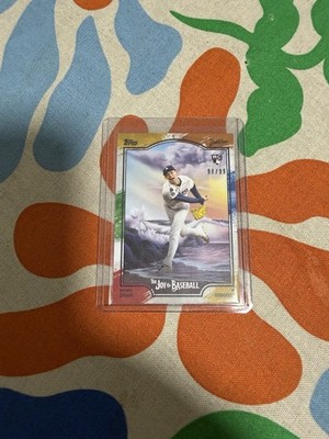 2025 Topps X Bob Ross the Joy of Baseball - Roki Sasaki #100 Paint Splatter /99
