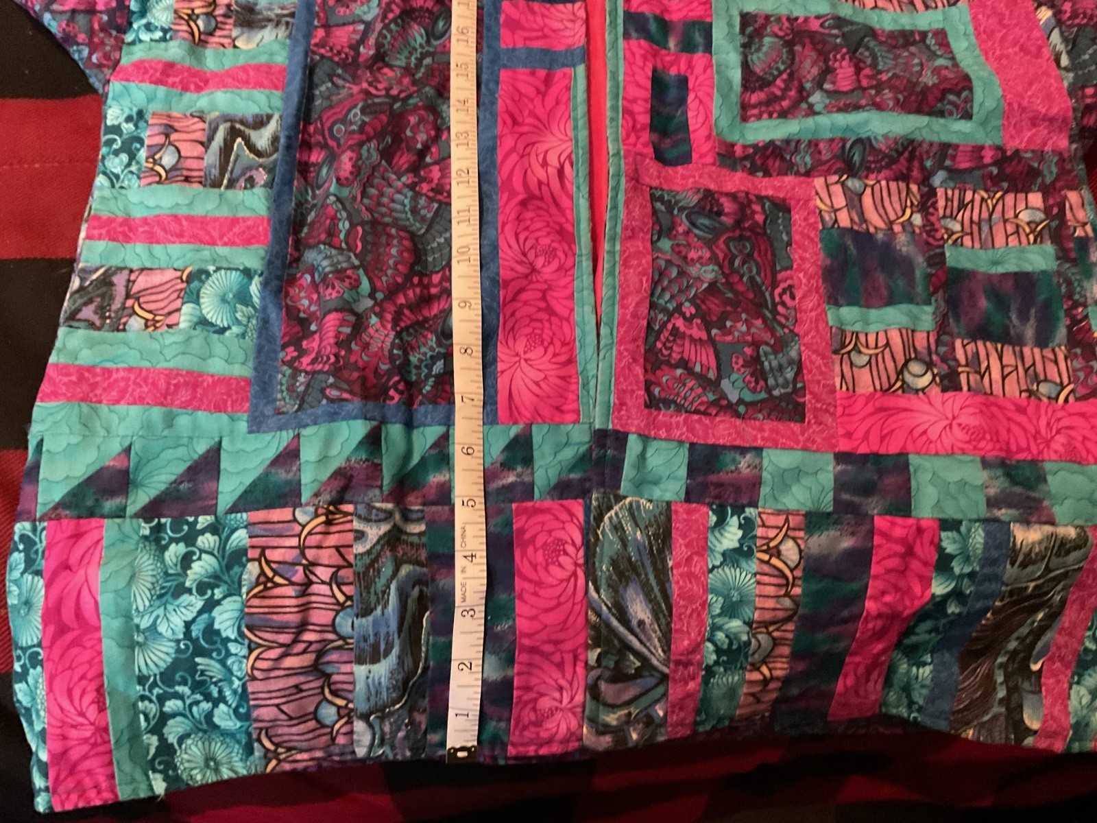 Jacket Women’s Large Multicolored Patchwork Dolma… - image 15