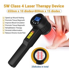 5W LLLT Cold Laser Therapy Machine 650nm 808nm for Pain Relief Home and Clinic
