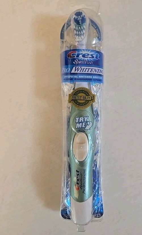 CREST SPIN BRUSH PRO BATTERY TOOTH BRUSH -NEW Open